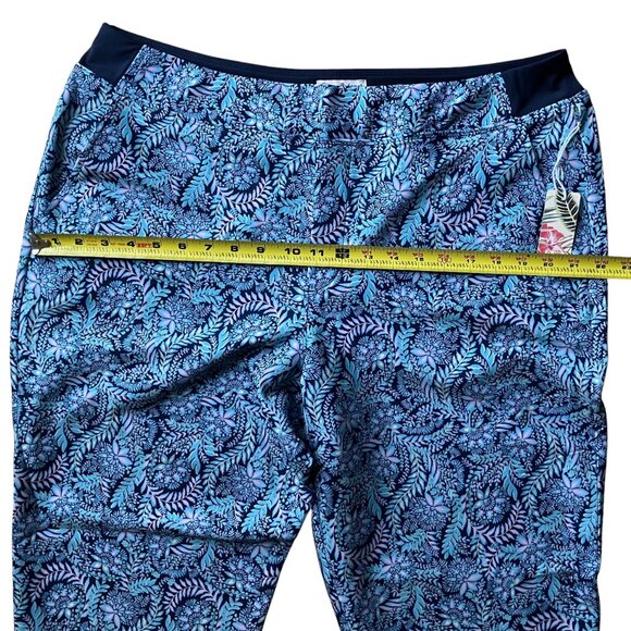 NWT Tommy Bahama Active Stretch Pull On Ankle Pants Womens XL Paisley Floral - Picture 4 of 13